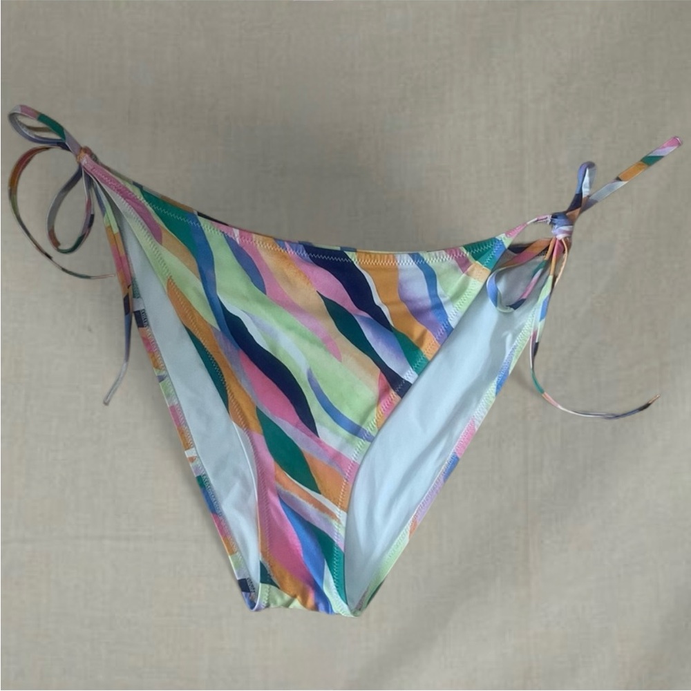H&M side tie high waisted bikini bathing swim suit bottoms pattern